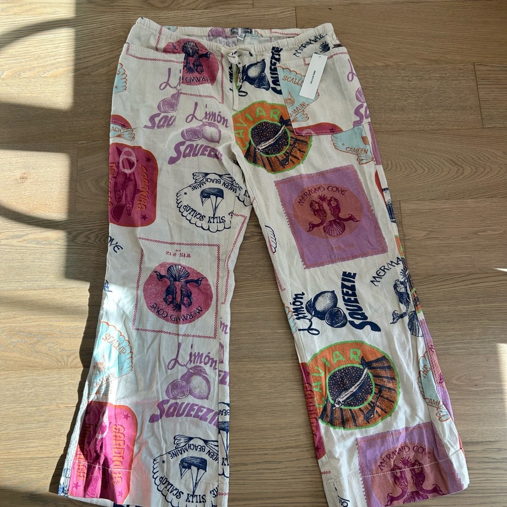 UO Amelie Printed Linen Pant - Picture 8 of 10